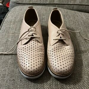 Brand Clarks, Size 9. Used pink woman’s shoes.